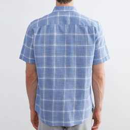 پیراهن آستین کوتاه مردانه ال سی وایکیکی مدل charder رنگ آبی
