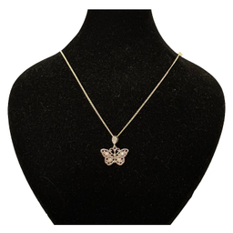 گردنبند نقره زنانه گیرا مدل پروانه کد G1041