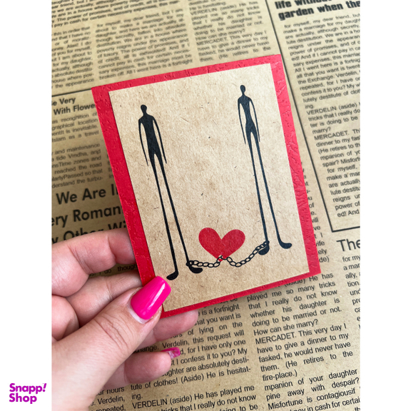 کارت پستال طرح زنجیر عشق کد 8.10