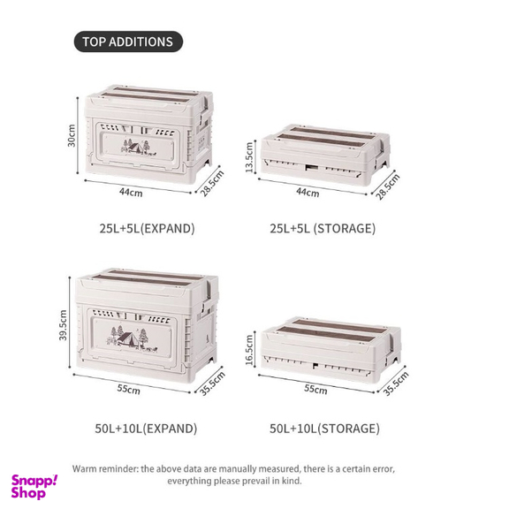 هارد باکس 50 ليتر نیچرهایک مدل Ling Yue 5 PP Folding Storage Box کد SN019