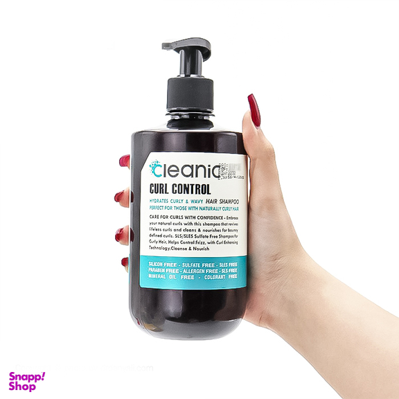 شامپو مو کلینیک کیندی مدل curl control حجم 550 میلی لیتر
