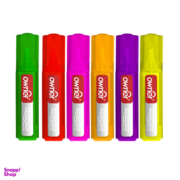 ماژیک علامت گذار اونر مدل new بسته 6 عددی