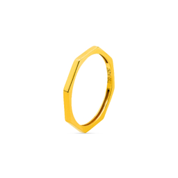 انگشتر طلا 18 عیار زنانه سی گلد گالری مدل هندسی اکتاگون