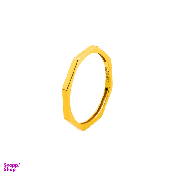 انگشتر طلا 18 عیار زنانه سی گلد گالری مدل هندسی اکتاگون