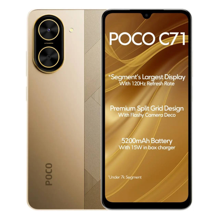 گوشی موبایل شیائومی مدل Poco C71 دو سیم کارت ظرفیت 128 گیگابایت رم 4 گیگابایت نسخه گلوبال