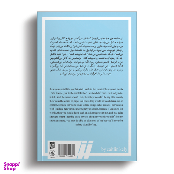 کتاب حرف هایی که کاش میزدم اثر کیتلین کلی نشر آبیژ