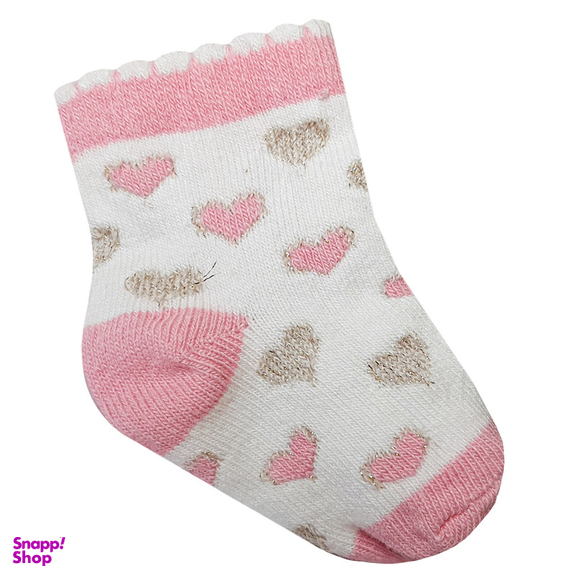 جوراب ساق کوتاه نوزادی لاندنی مدل 0503 بسته 3 عددی