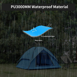 چادر 4 نفره اتوماتيک Naturehike مدل Dual use PopUp 4 Auto کد ZP008