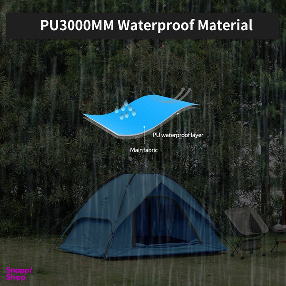 چادر 4 نفره اتوماتيک Naturehike مدل Dual use PopUp 4 Auto کد ZP008