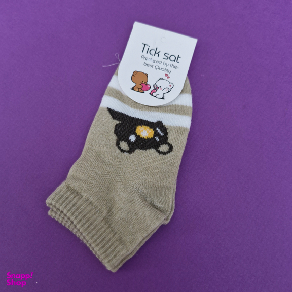 جوراب طرح خرسی مجموعه 3 عددی