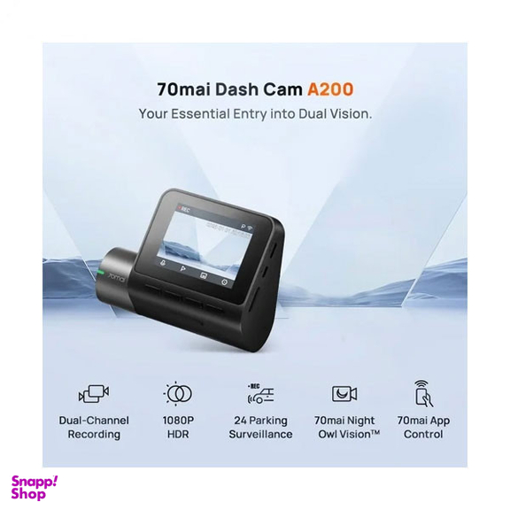 دوربین فیلم برداری خودروی سوِنتی مِی مدل 70mai dash cam A200 set دوربین جلو به همراه دوربین عقب