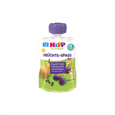 پوره میوه آلو سیاه ، بلوبری و گلابی هیپ حجم ۹۰ گرم