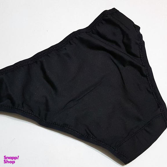 شورت زنانه لین مدل اسلیپ گیپور گلدار کد 4681-602 رنگ مشکی