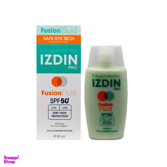 ضد آفتاب بی رنگ ایزدین مدل Fusion Fluid حجم 50 میلی لیتر