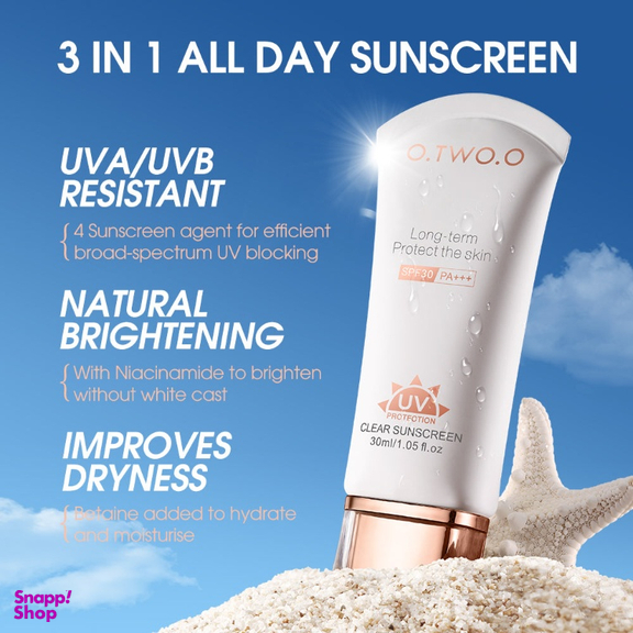 کرم ضد آفتاب او تو او مدل spf30 حجم 30 میلی لیتر