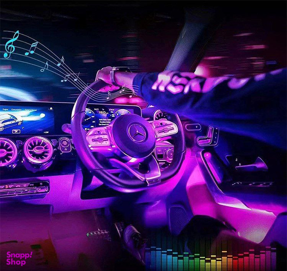 کیت نورپردازی داخل خودرو اتمسفر مدل COLORFUL7