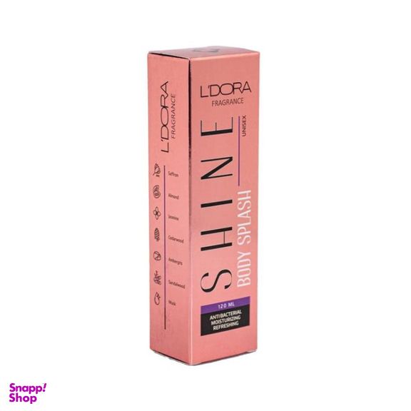 بادی اسپلش لدورا مدل Shine حجم 120 میلی لیتر