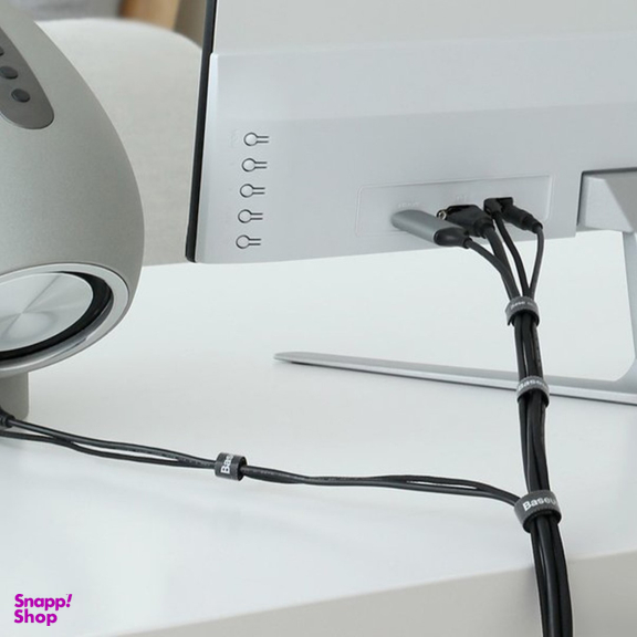 بند نظم دهنده کابل باسئوس مدل Rainbow Circle Velcro Strap طول 1 متر