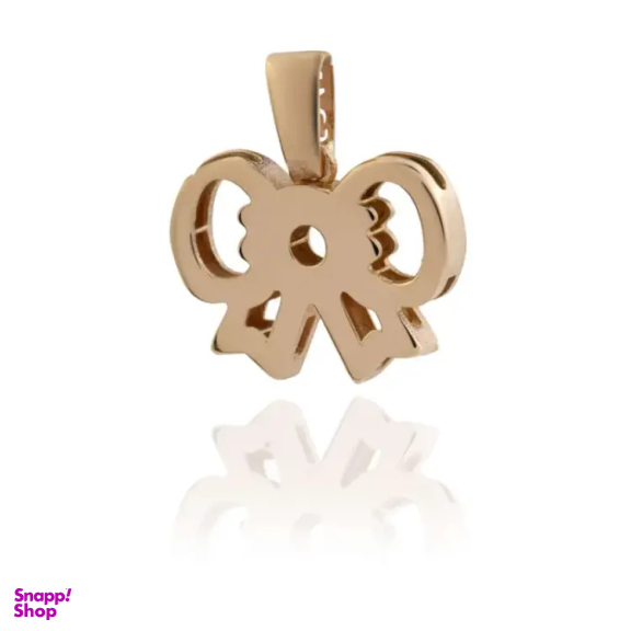 پلاک گردنبند طلا 18 عیار زنانه داریم مدل پاپیون