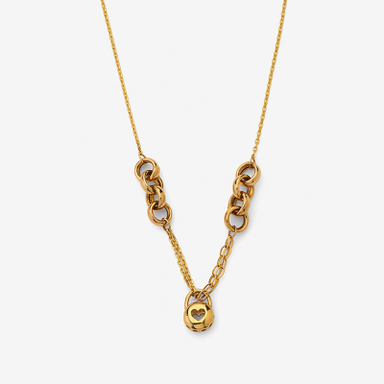 گردنبند طلا 18 عیار زنانه با زنجیر حلقه ای (فلامینگو) سین سان مدل A104