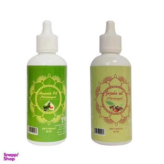 روغن تقویت کننده ناخن مرهم یاب مدل جوجوبا و آووکادو حجم 80 میلی لیتر  مجموعه 2 عددی