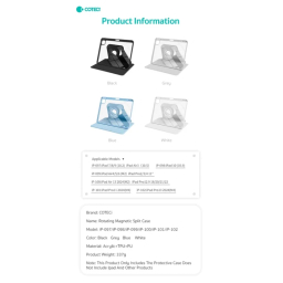 کیف کلاسوری تبلت کوتسی مدل IP-102 مناسب اپل 13 اینچ iPad Pro 13 M4 2024