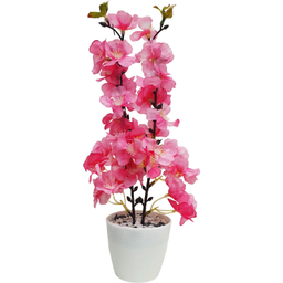 گلدان به همراه گل مصنوعی مدل بهاری