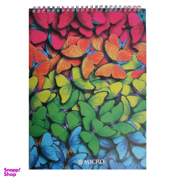 دفتر نقاشی 80 برگ میکرو طرح پروانه