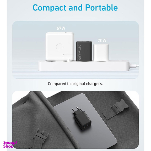 شارژر دیواری 20 وات انکر مدل B2348 به همراه کابل USB-C به طول 1.5 متر