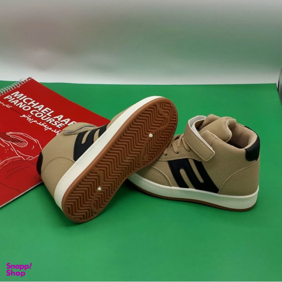 نیم بوت پسرانه مدل RO10211 رنگ کرم