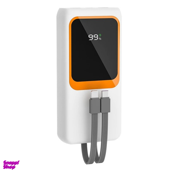 پاوربانک پی زد ایکس مدل V27 Fast Charging 22.5W Cabled ظرفیت 20000 میلی آمپر ساعت