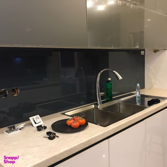 دیوارپوش عکسنگ مدل شیشه ای کد BK-6060 بسته 2 عددی