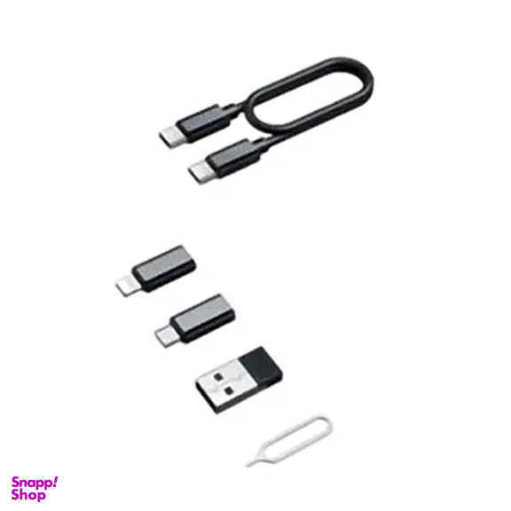 کابل تبدیل USB-C/USB به لایتنینگ/USB-C/MicroUSB بیوا مدل C-17 طول 0.28 متر