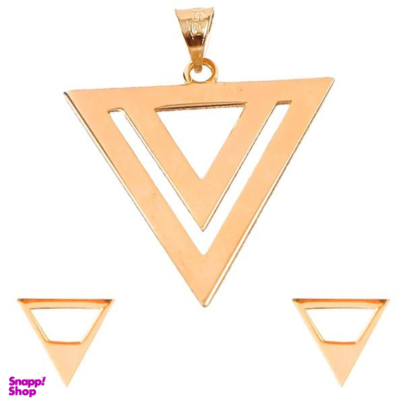 نیم ست طلا 18 عیار شمیم گلد گالری کد 12004