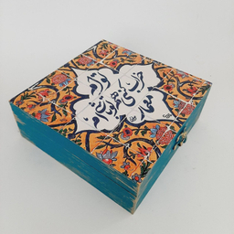 جعبه هدیه مدل سنتی طرح کاشی کد WB83