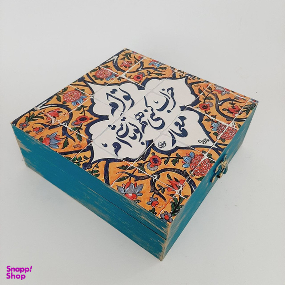 جعبه هدیه مدل سنتی طرح کاشی کد WB83