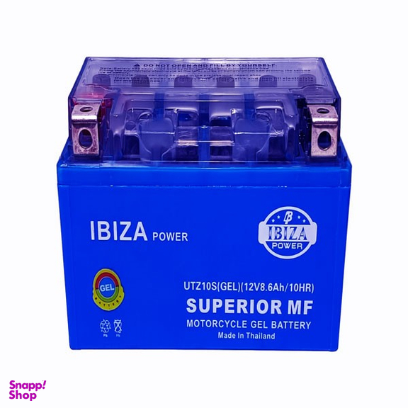 باتری موتورسیکلت 8.6 آمپر ژل ایبیزا کد UTZ10S