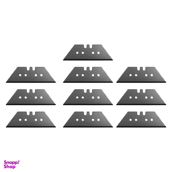 تیغ کاتر فورد مدل ذوزنقه کد YP-FHT0404-10PCS مجموعه 10 عددی