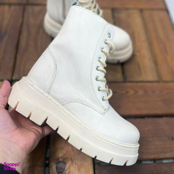 نیم بوت زنانه مدل برشکا کد 1253 رنگ کرم