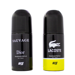 رول ضد تعریق مردانه نایس پاپت مدل savage Dior حجم 60 میلی لیتر به همراه رول ضد تعریق مردانه مدل Lacoste حجم 60 میلی لیتر