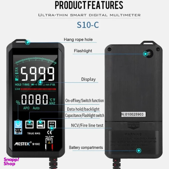 مولتی متر دیجیتالی مستک مدل S10C