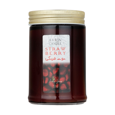 شمع اورین مدل لیان توت فرنگی وزن 500 گرم