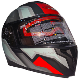 کلاه کاسکت ردلاین مدل فک متحرک عینک دار کد RE938_1