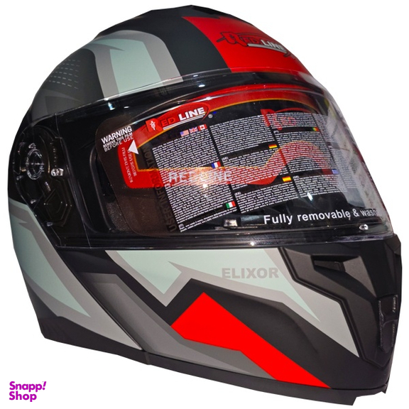 کلاه کاسکت ردلاین مدل فک متحرک عینک دار کد RE938_1