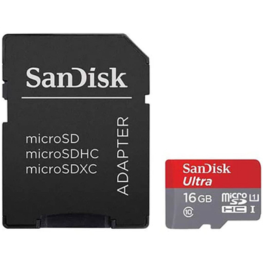 کارت حافظه‌ microSDXC کلاس 10 استاندارد مدل UHS-I U1 سرعت 100MBps ظرفیت 16 گیگابایت به همراه آداپتور SD