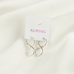 گوشواره زنانه ژوپینگ مدل TE-275 رنگ نقره ای