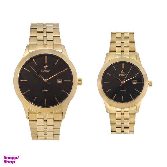 ست ساعت مچی عقربه ای زنانه و مردانه سورین مدل GL1069J-SG02B