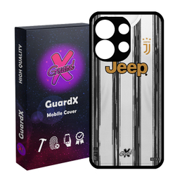 کاور گوشی موبایل گارد ایکس طرح یوونتوس مدل Glass10229 مناسب برای شیائومی Redmi Note 13 4G