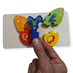 پازل آموزشی مدل برجسته طرح پروانه