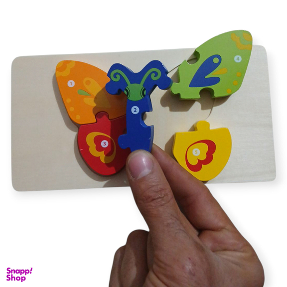 پازل آموزشی مدل برجسته طرح پروانه